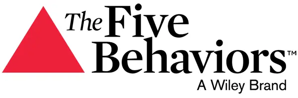 The Five Behaviors logo, red triangle, Wiley brand